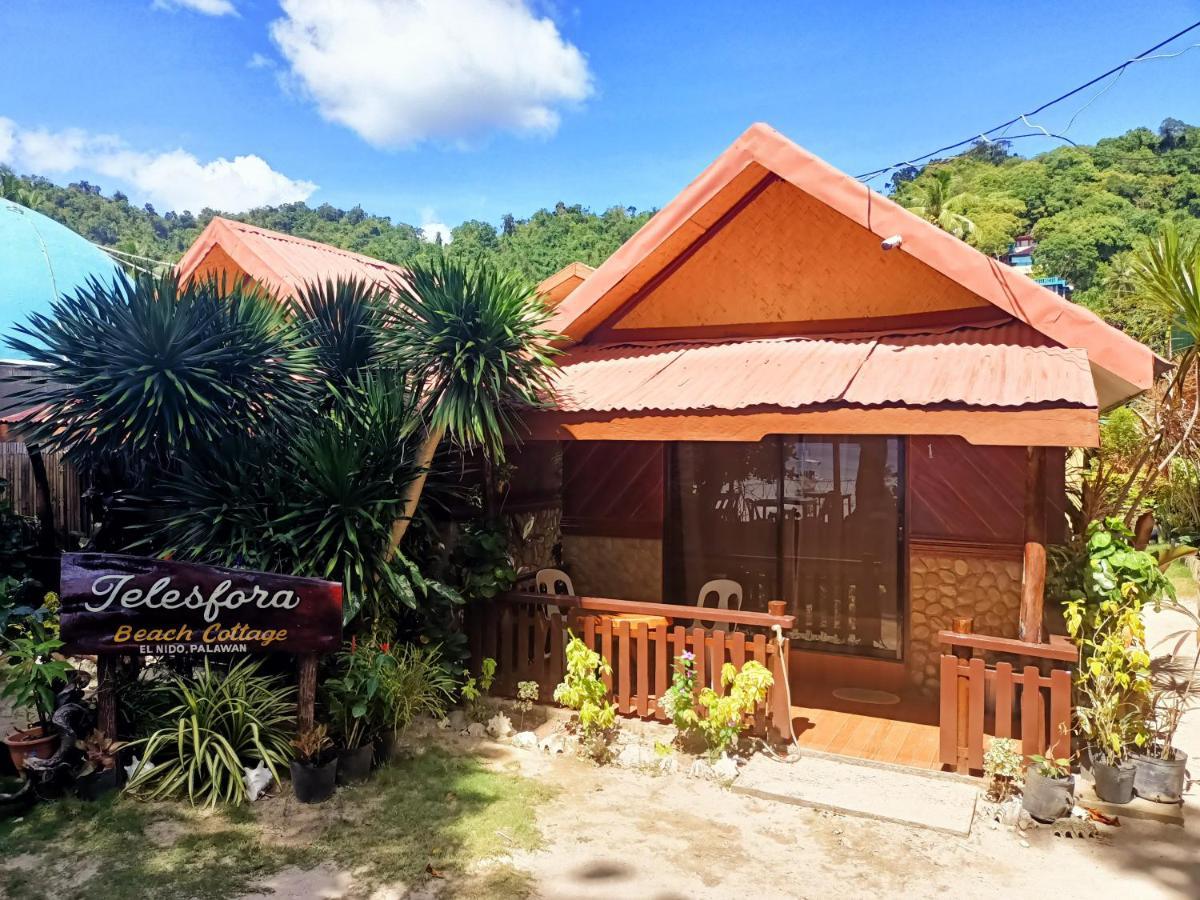 Telesfora Beach Cottage El Nido Kültér fotó